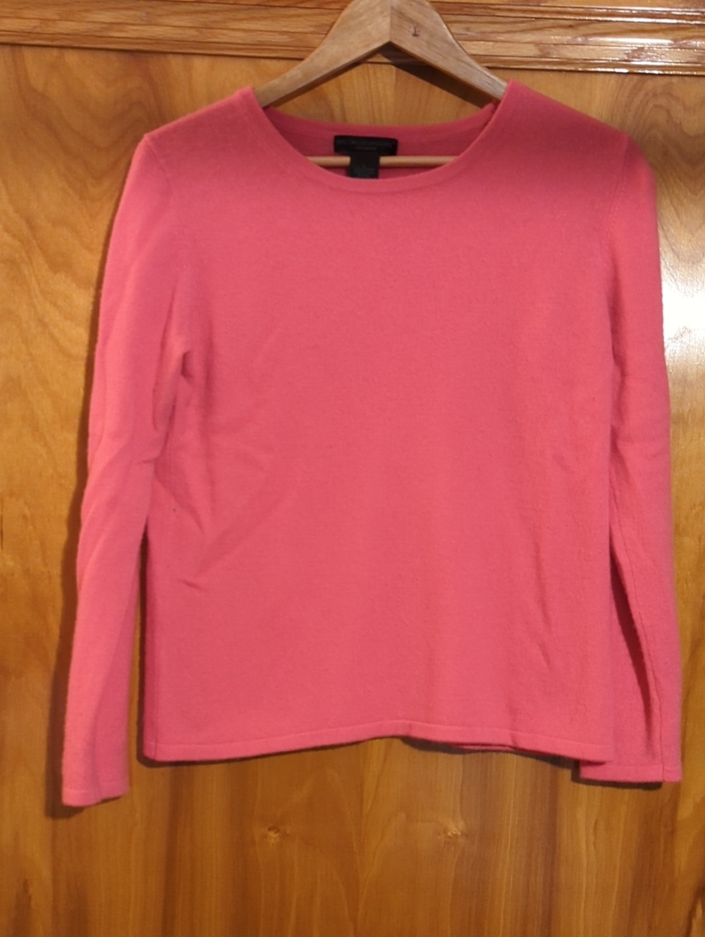 Preswick & Moore Pink Long Sleeve Crewneck Cashmere Sweater